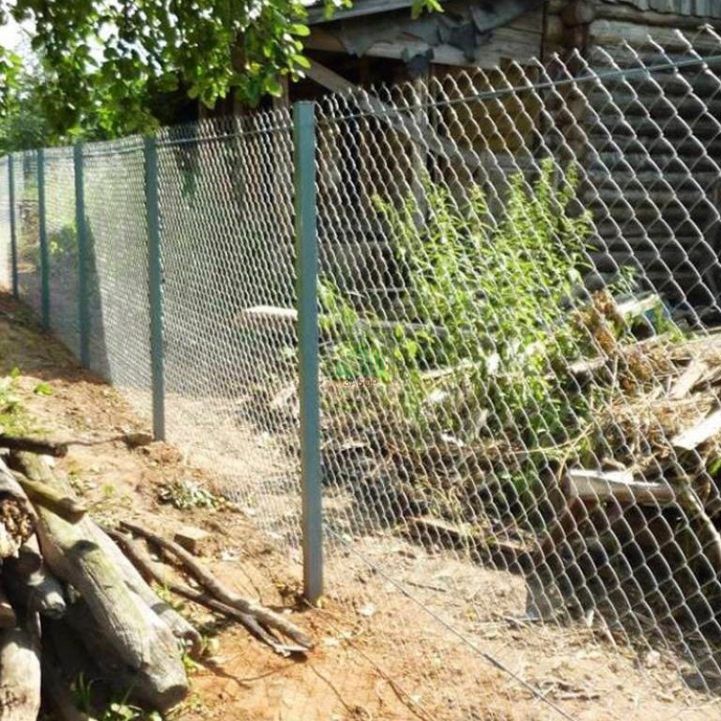 Забор из сетки рабица 150 метров в натяг в Долгопрудном