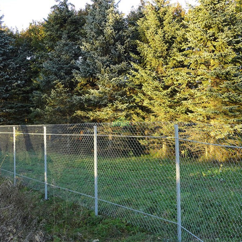 Забор из сетки рабица 40 метров в натяг в Долгопрудном